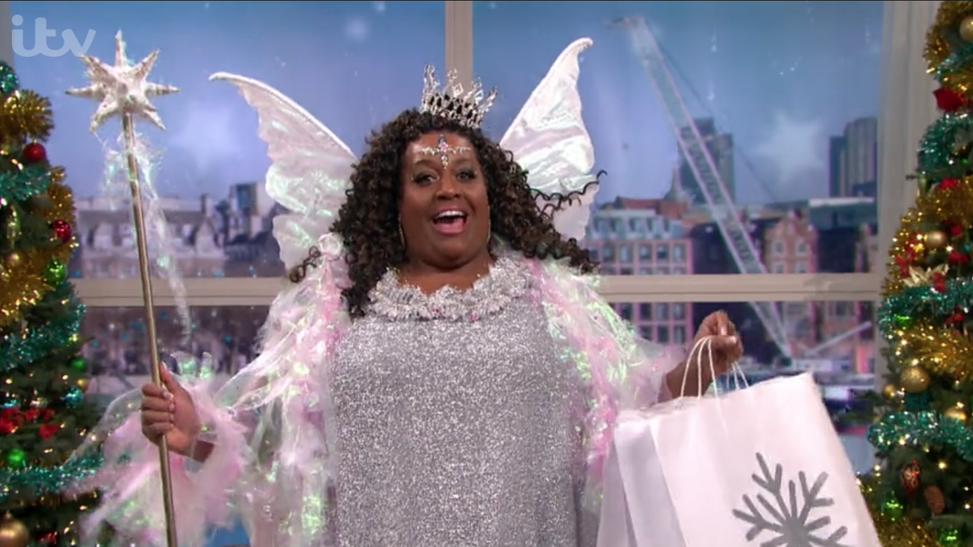 Alison Hammond makes a cheeky joke in the This Morning panto 2020
