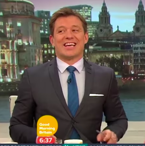 Ben Shephard on Good Morning Britain. Piers Morgan took a cheeky swipe at him on Instagram