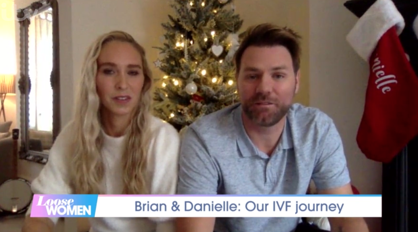Brian McFadden on Loose Women. He revealed Mike Tindall helped him during IVF struggle