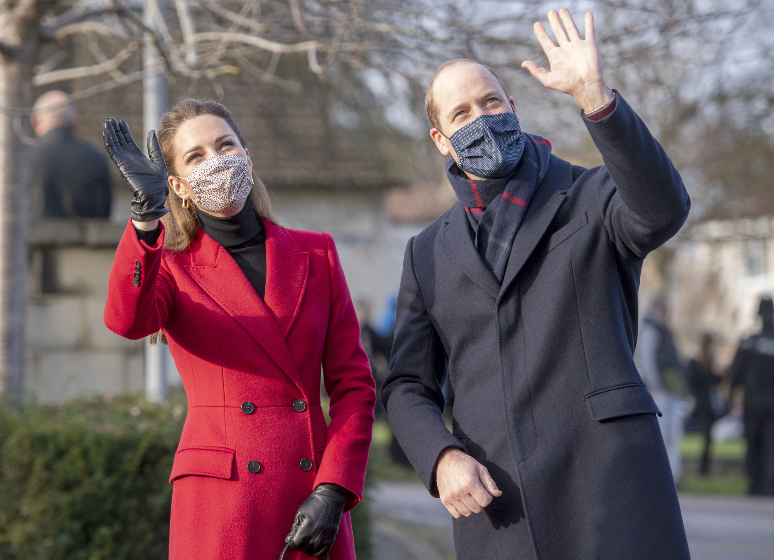 Prince Williams and Kate Middleton on tour of the UK
