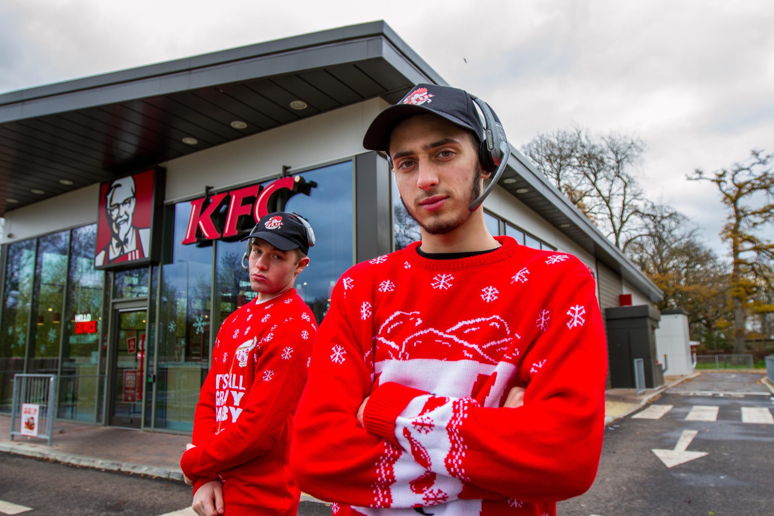 Inside KFC At Christmas