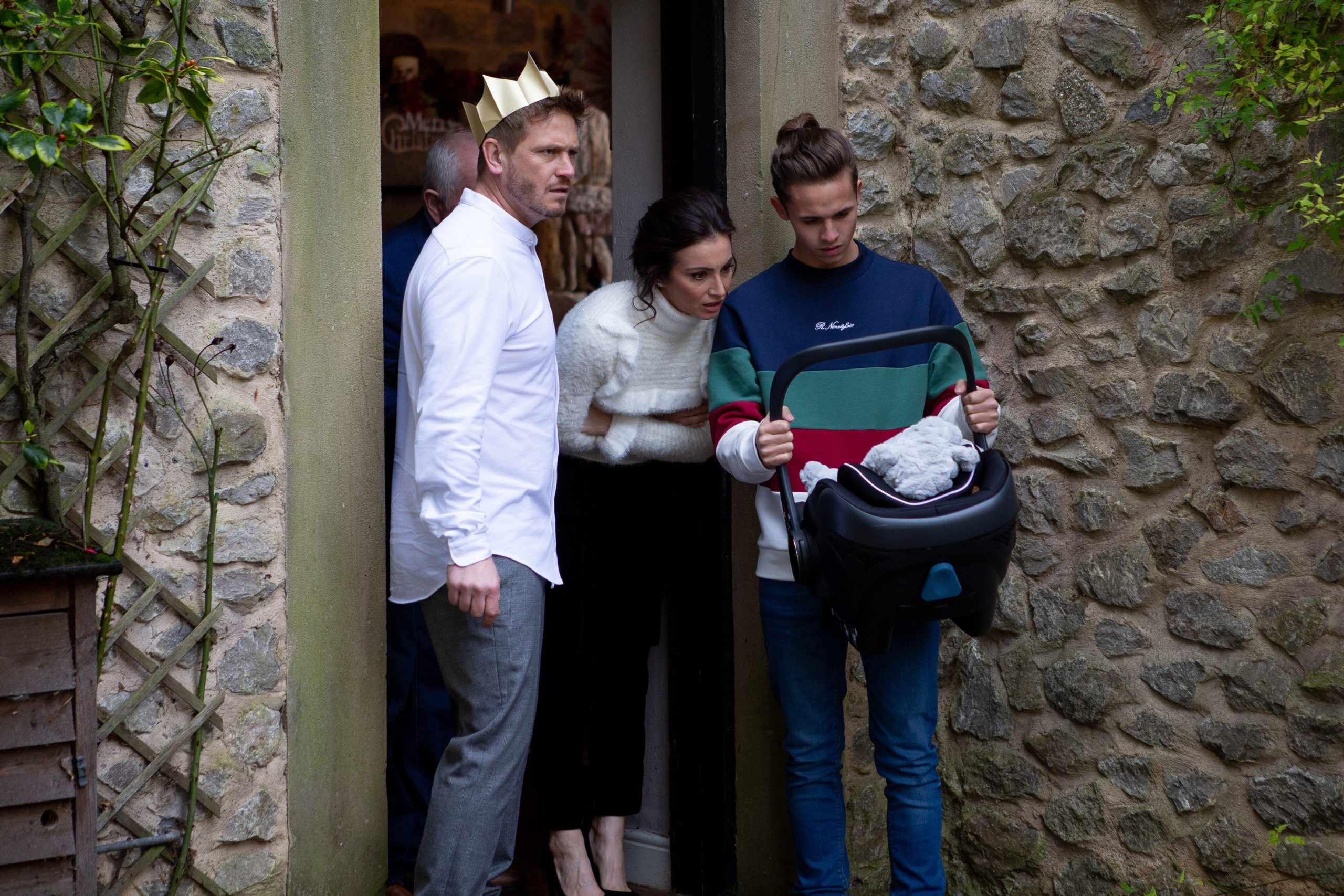 Maya left her baby on David and Jacob's doorstep in Emmerdale 