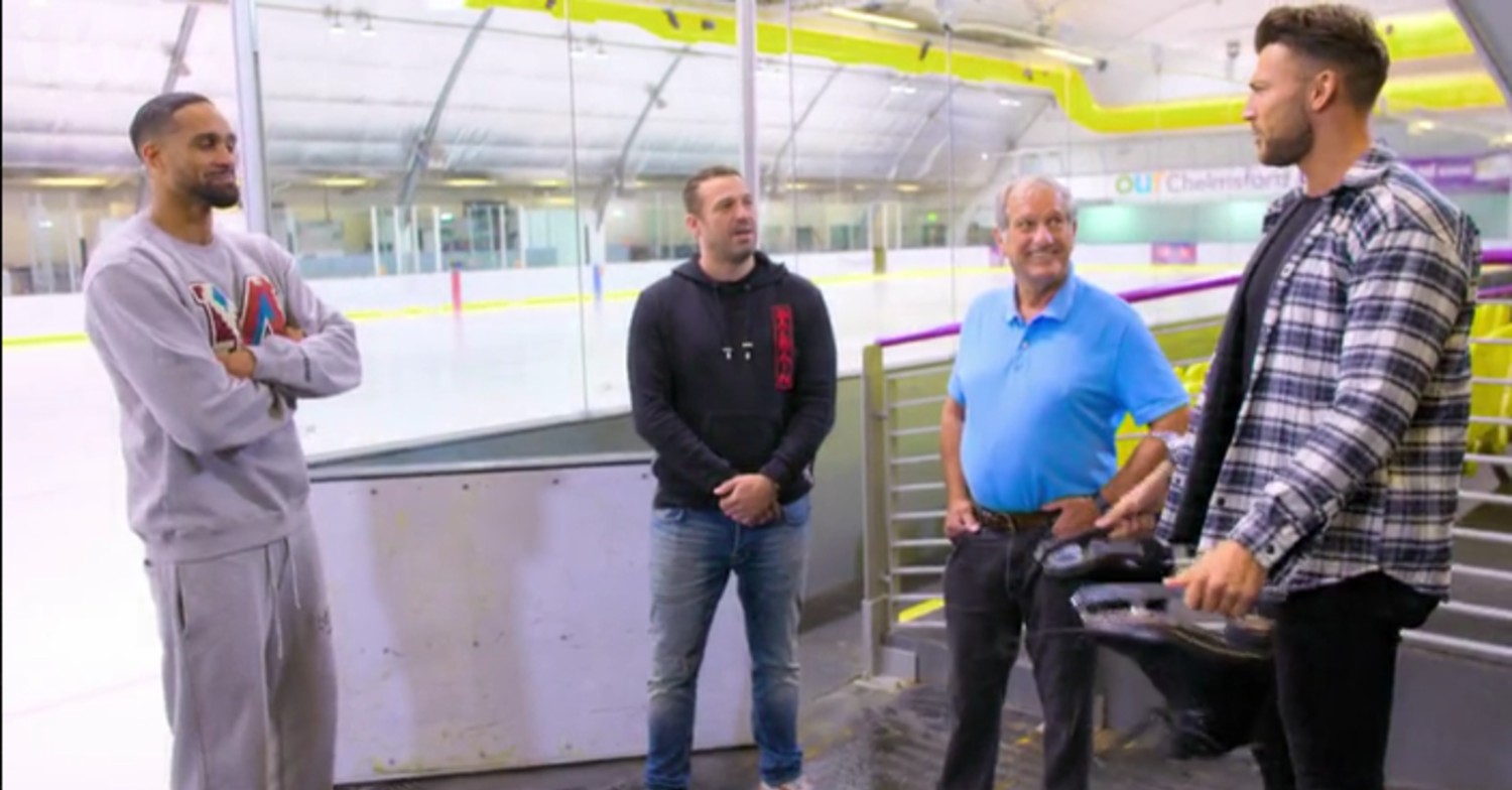 The Real Full Monty On Ice star Jamie Lomas and Jake Quickenden 