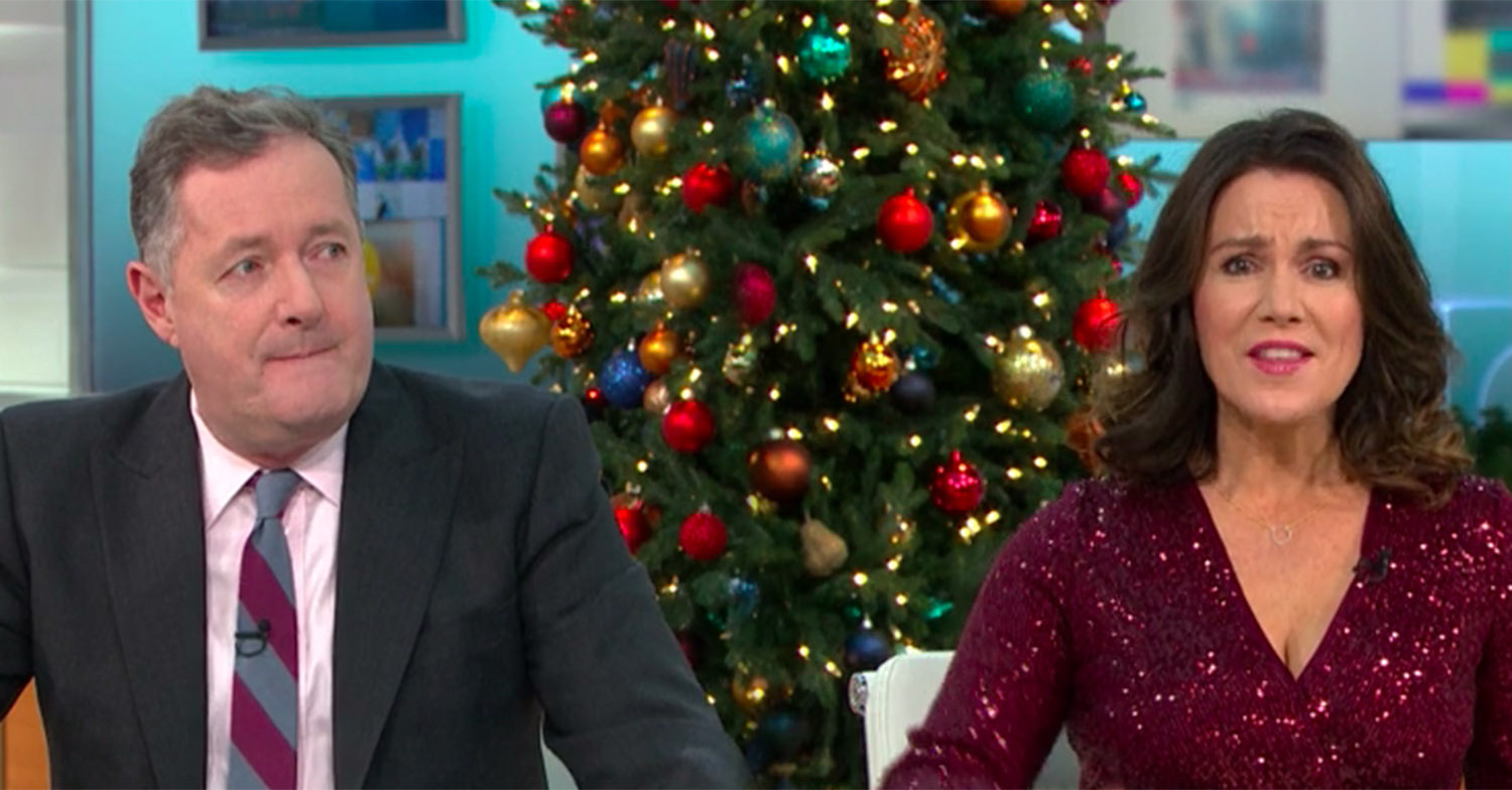 susanna reid and piers morgan talking about Meghan markle on gmb