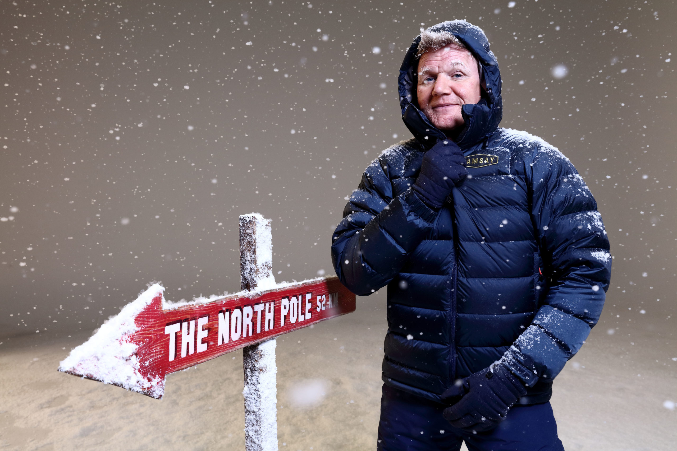 Gordon Ramsay in promo shot for Gordon, Gino & Fred: Desperately Seeking Santa
