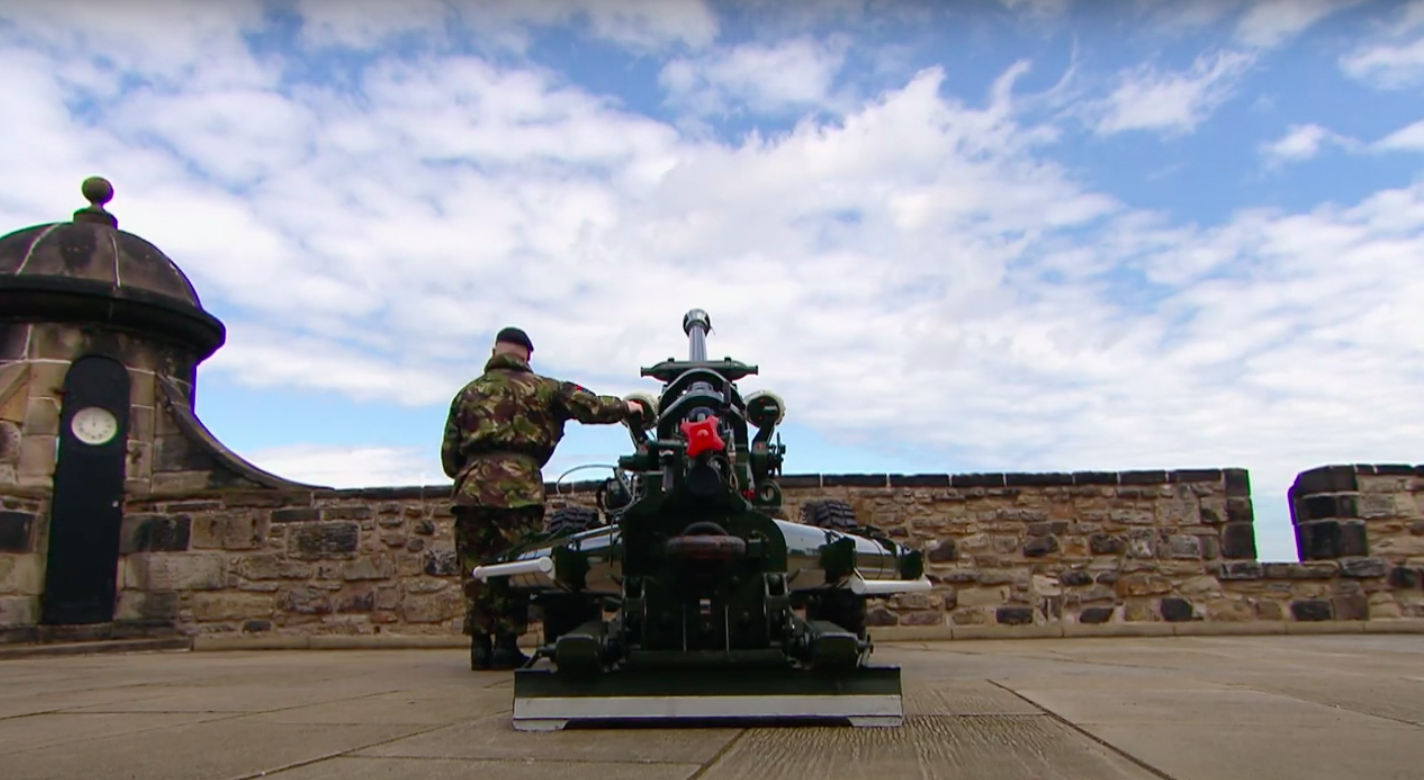 A shot of Edinburgh Castle in For The Love Of Britain on ITV