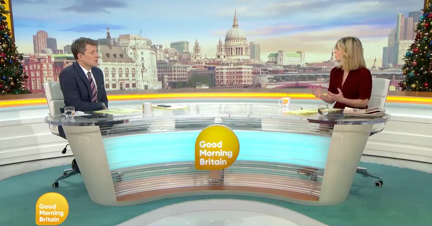 Kate Garraway and Ben Shephard on Good Morning Britain