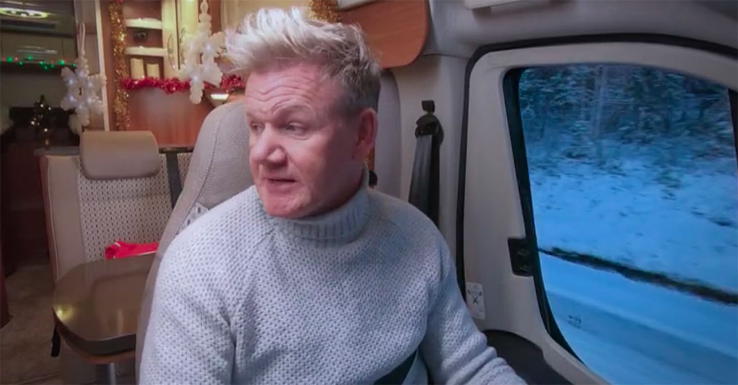 gordon ramsay on itv christmas special road trip