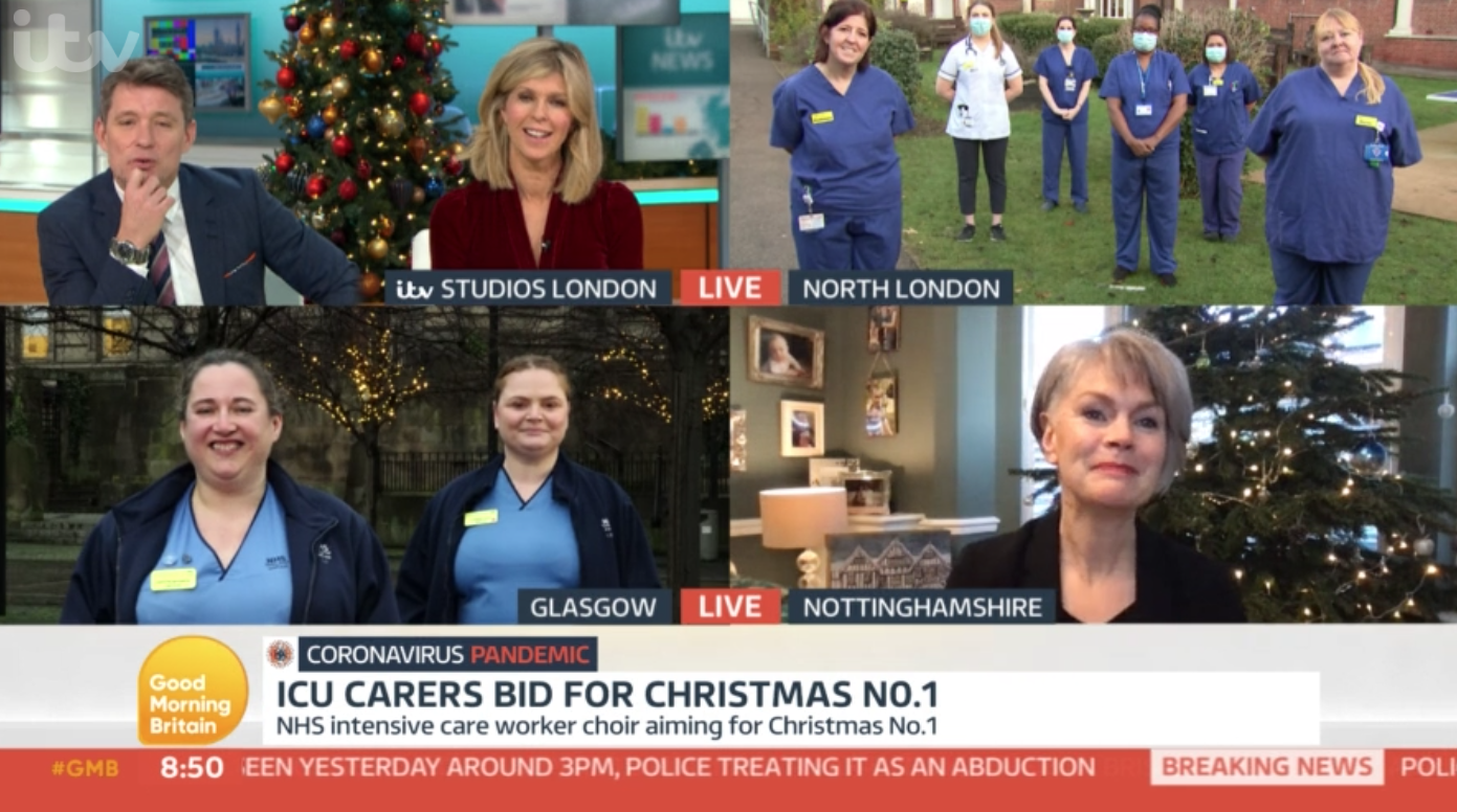Kate Garraway thanks nurses who looked after he husband