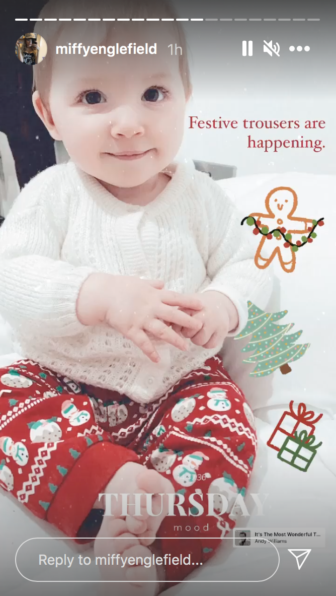 baby of The Holiday star Miffy