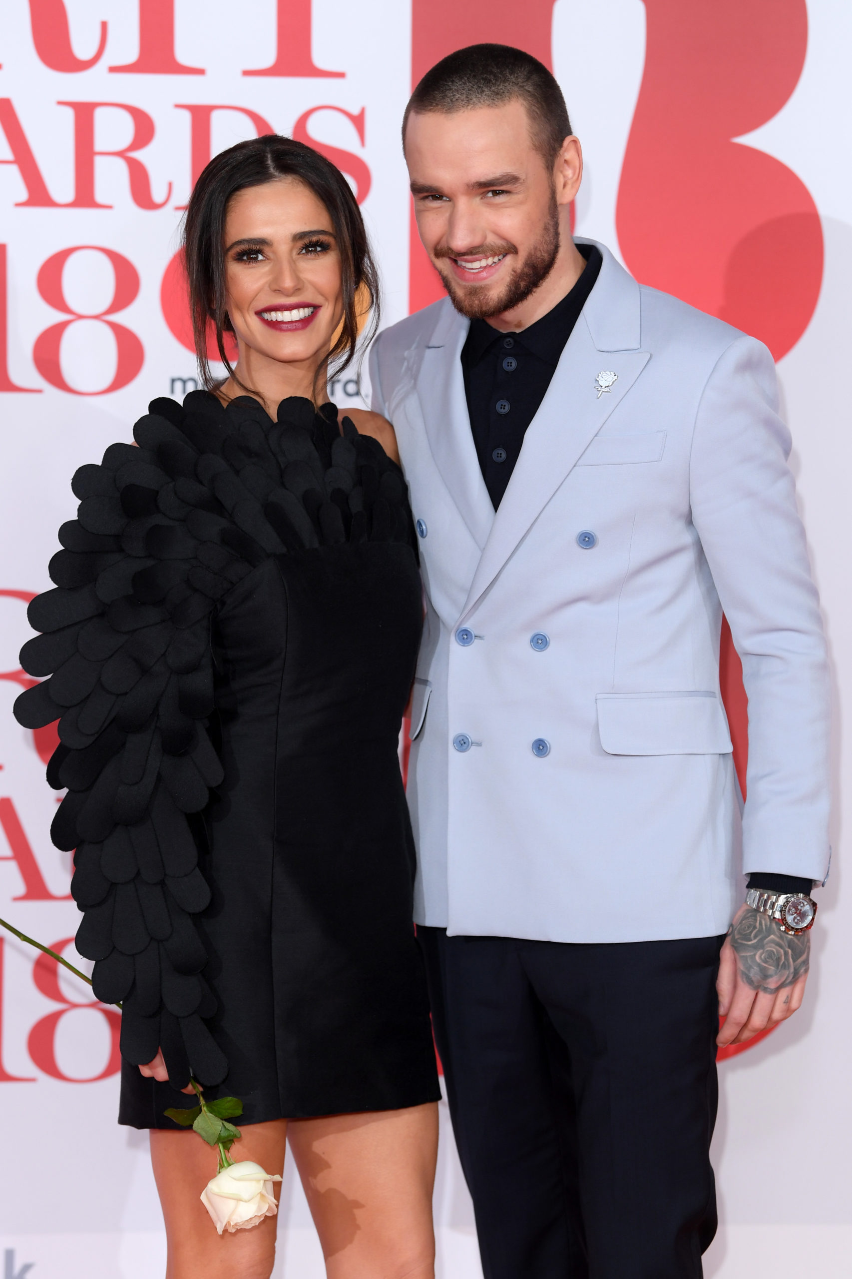 Cheryl posing with liam payne