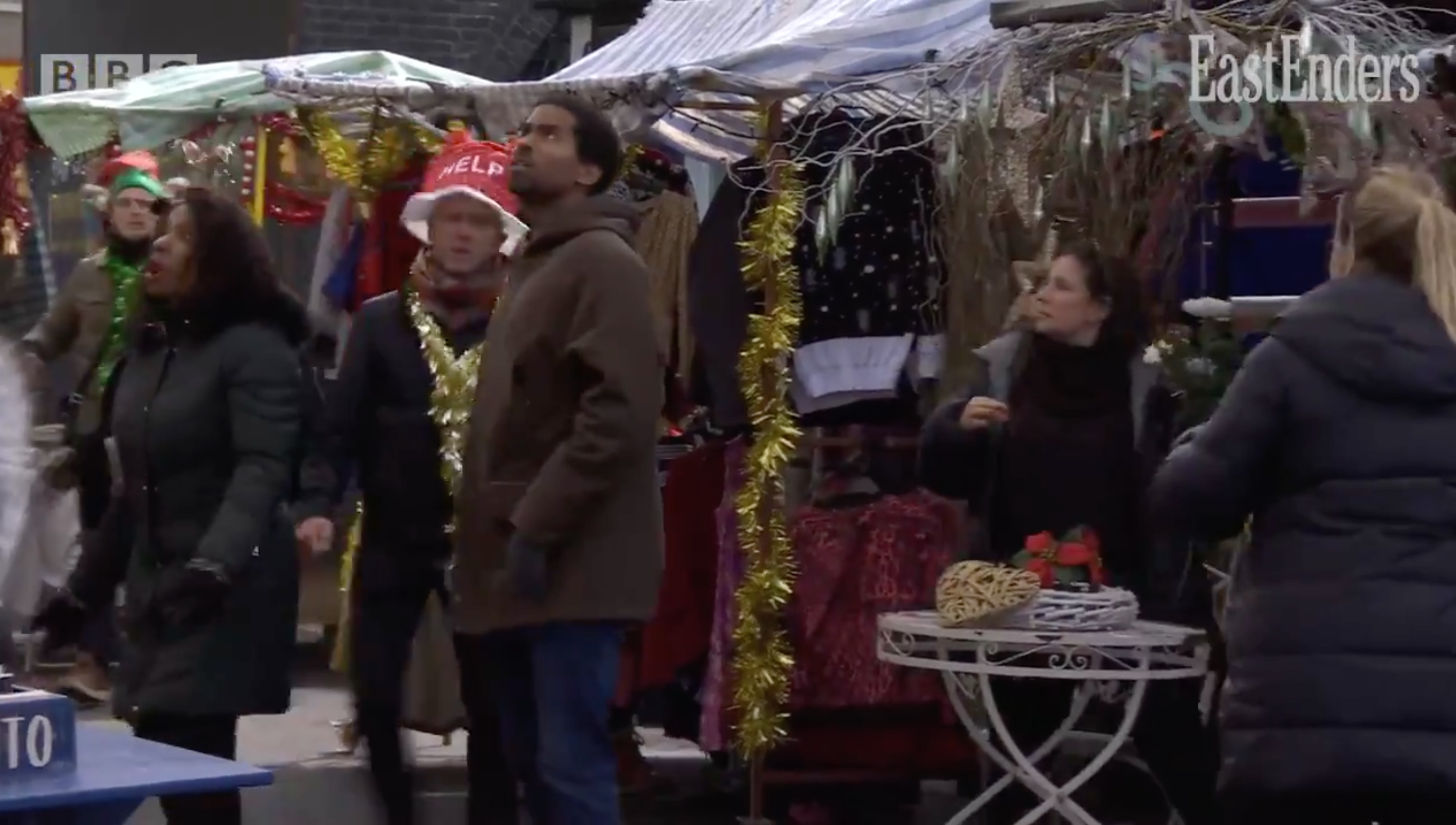 EastEnders favourite Ian Beale is terrified when he hears gunshots