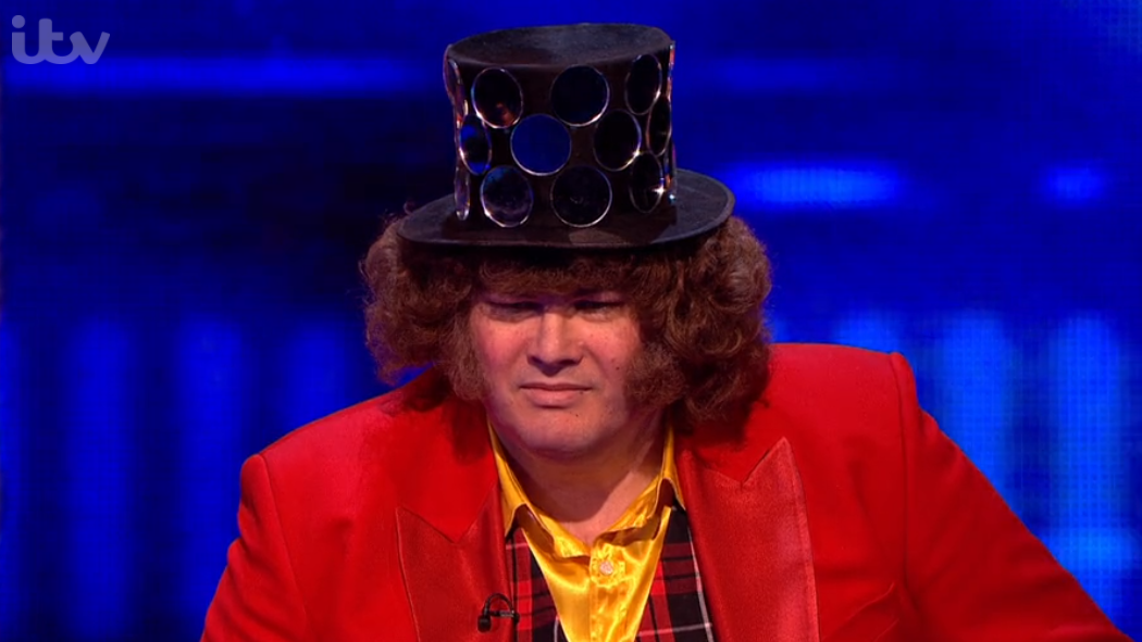 The Chase star The Beast dressed as Noddy Holder