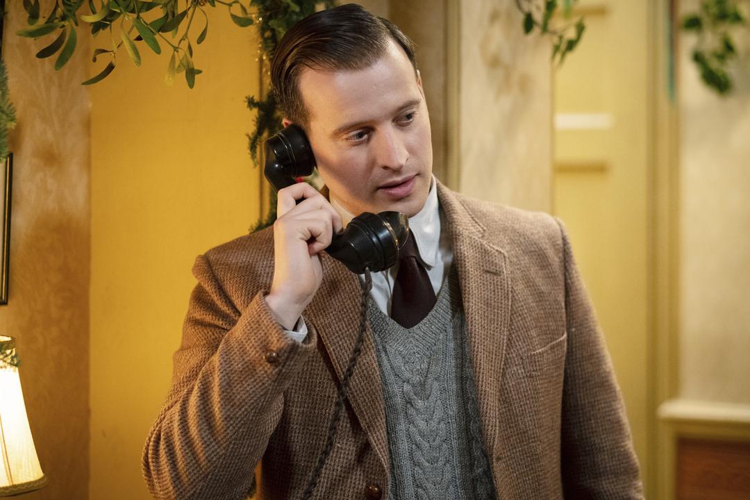 Nicholas Ralph as James in the All Creatures Great and Small Christmas 2020 episode