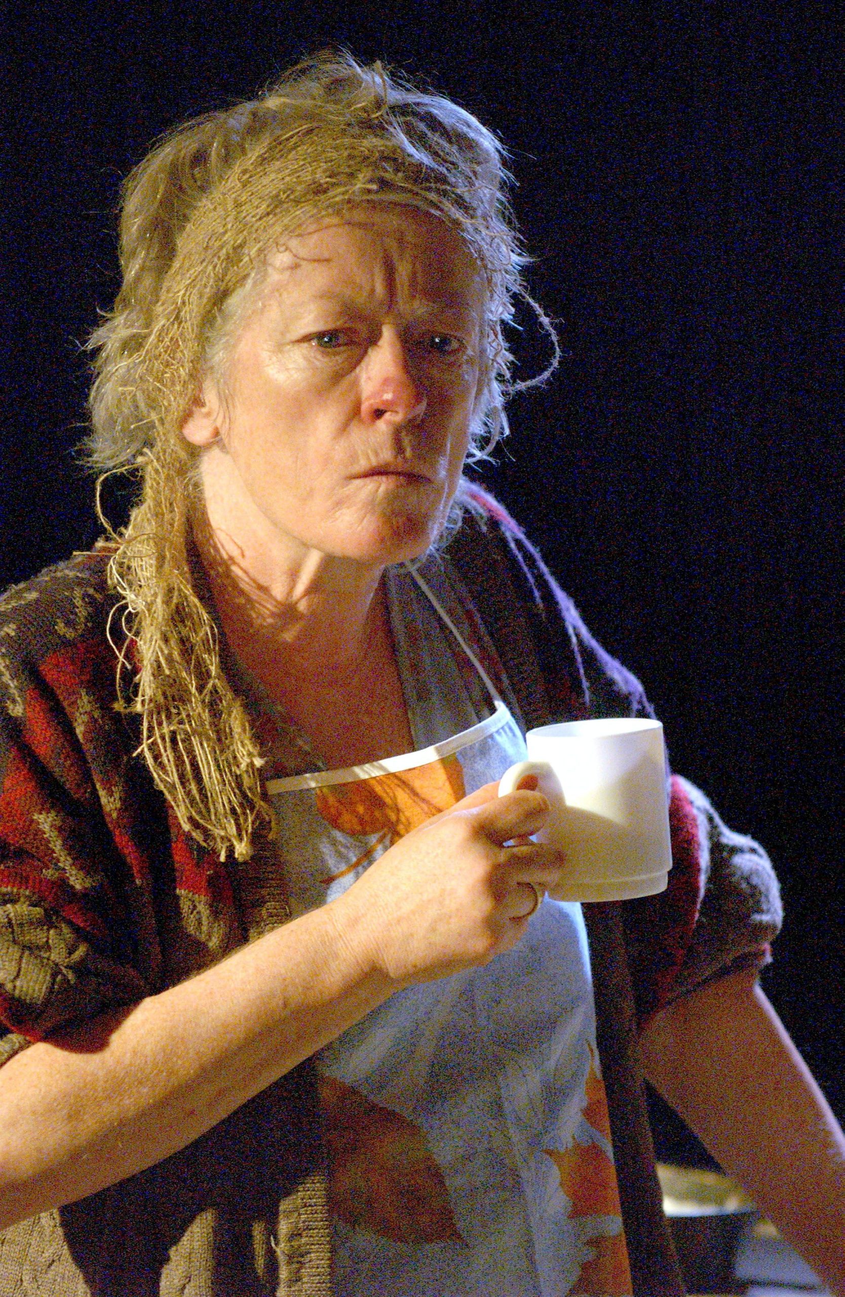 Actress Eileen Pollock on stage in 2004