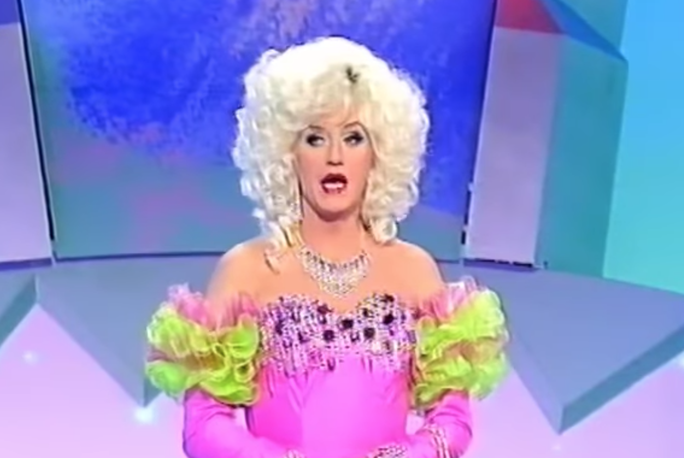 Lily Savage (aka Paul OGrady) presented Blankety Blank in the 1990s