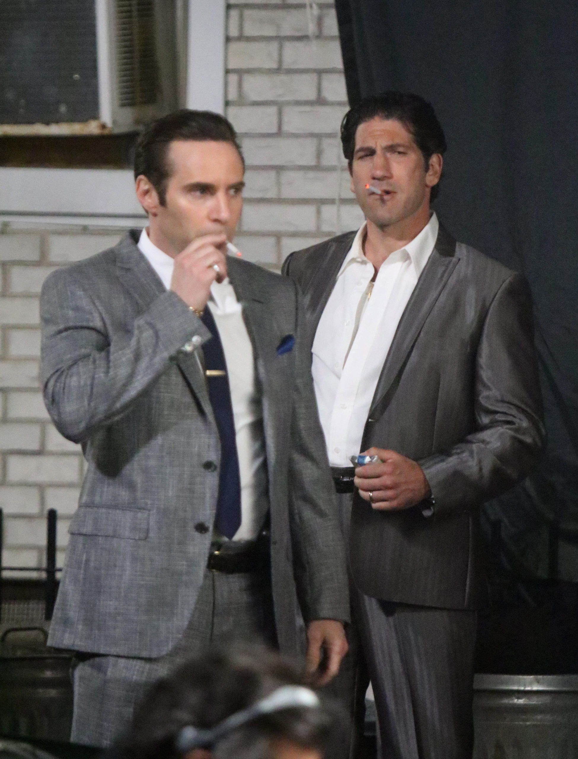 Alessandro Nivola on the set of The Sopranos sequel