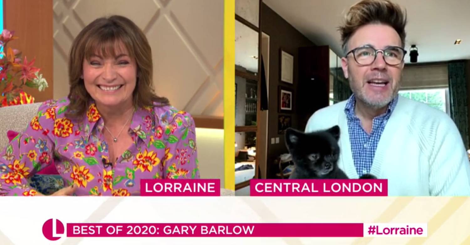 Gary Barlow mocked over 'ridiculous' lockdown hair during appearance on Lorraine