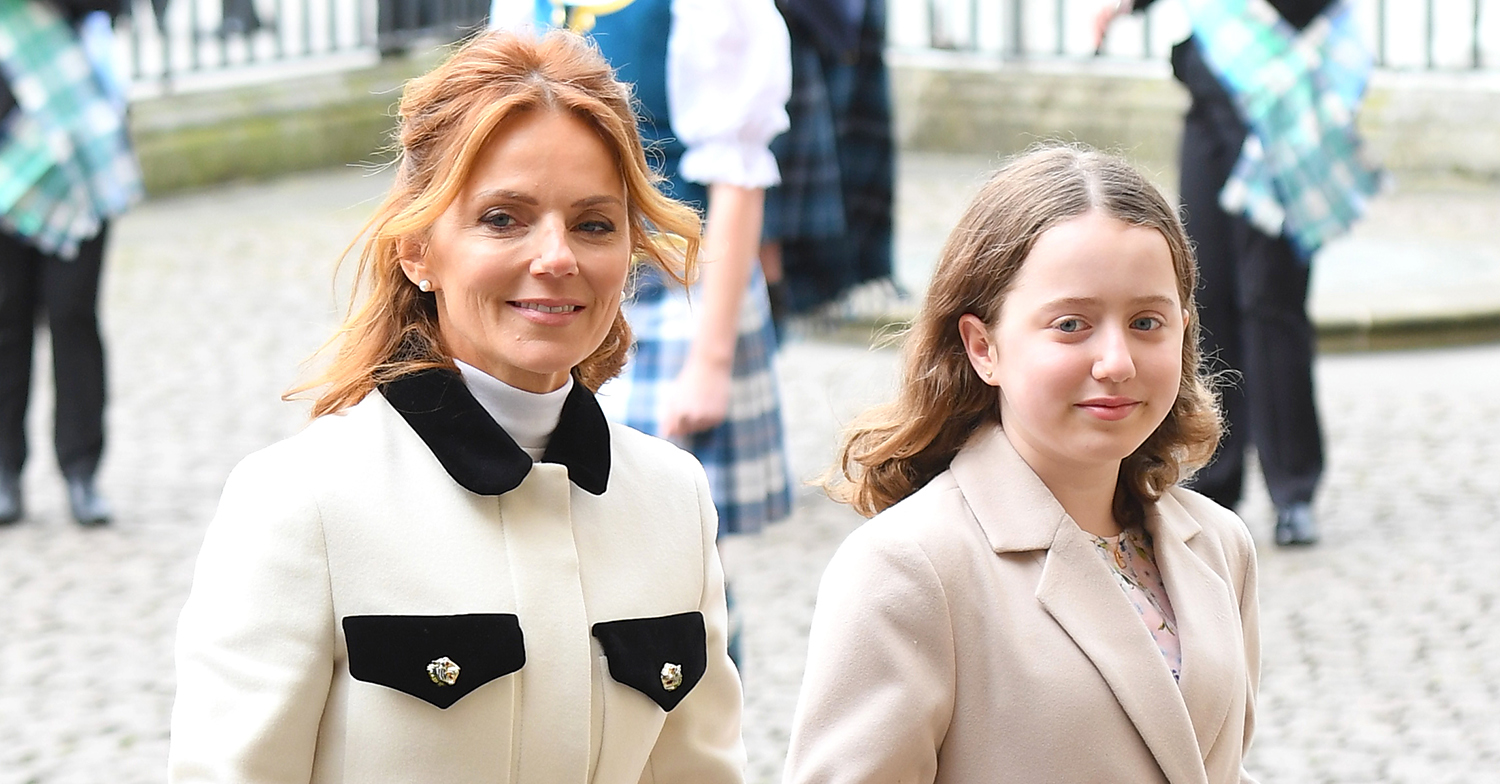 geri horner and daughter bluebell say goodbye to dog Daddy