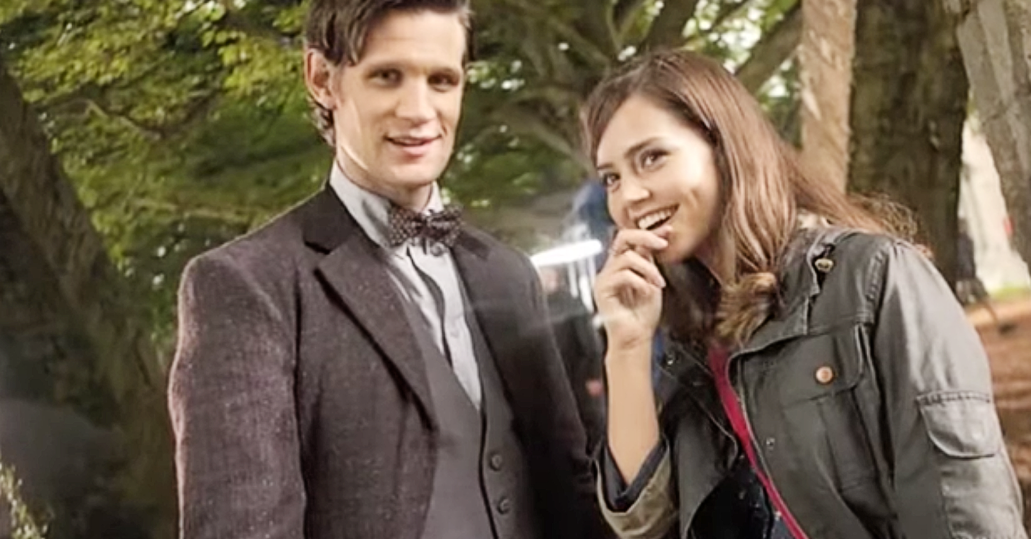Jenna in Doctor Who with Matt Smith