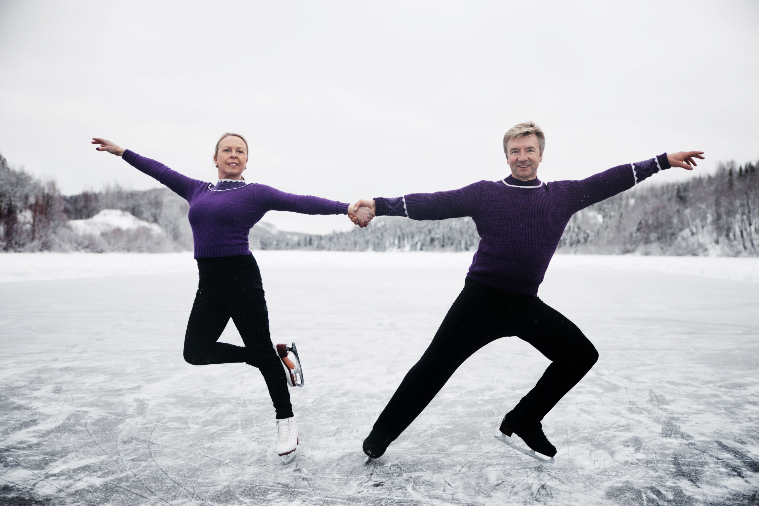 The pair in the final scenes of Dancing On Thin Ice