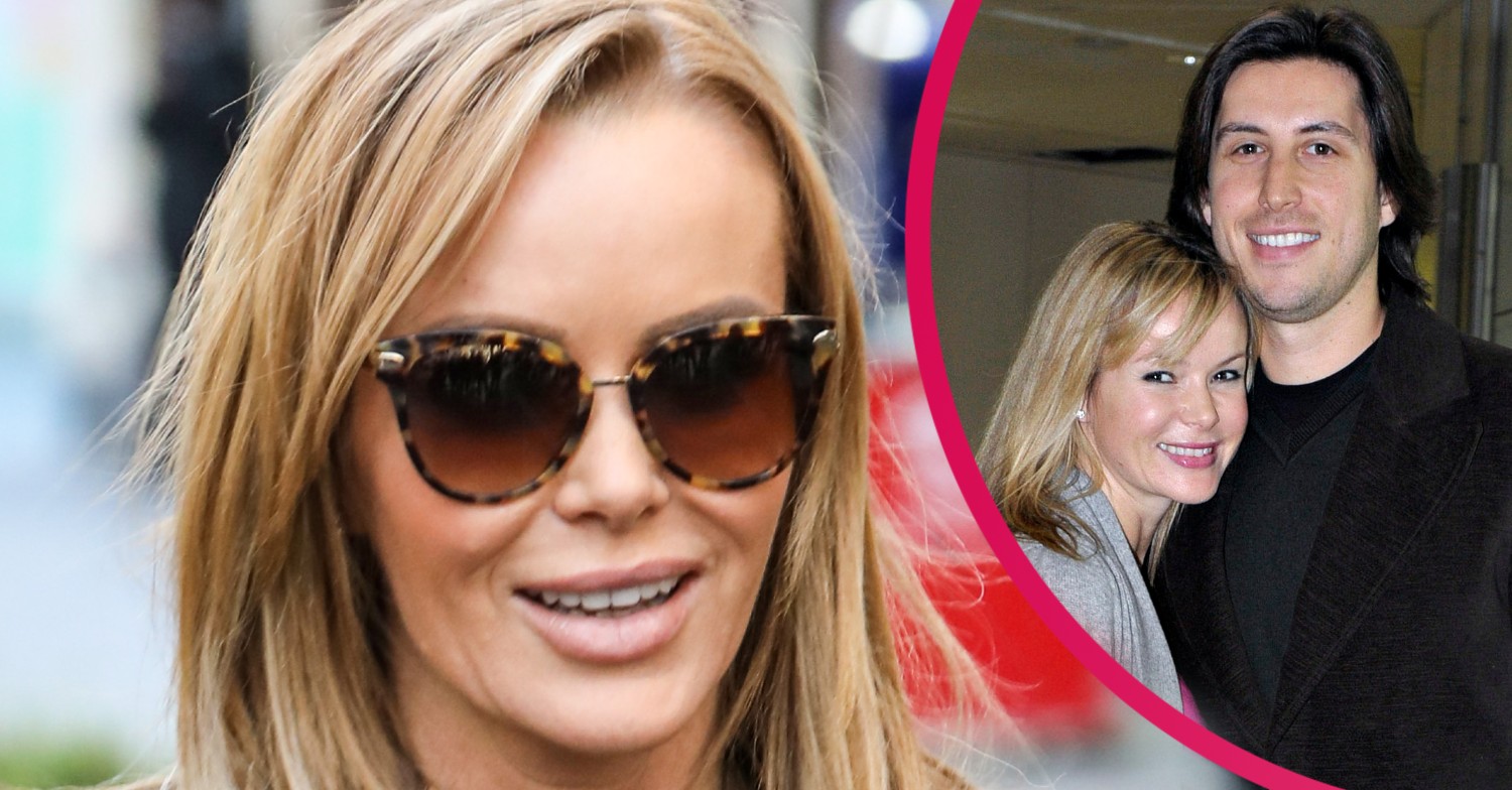 amanda holden reveals family photo after cheeky topless new year's eve snap