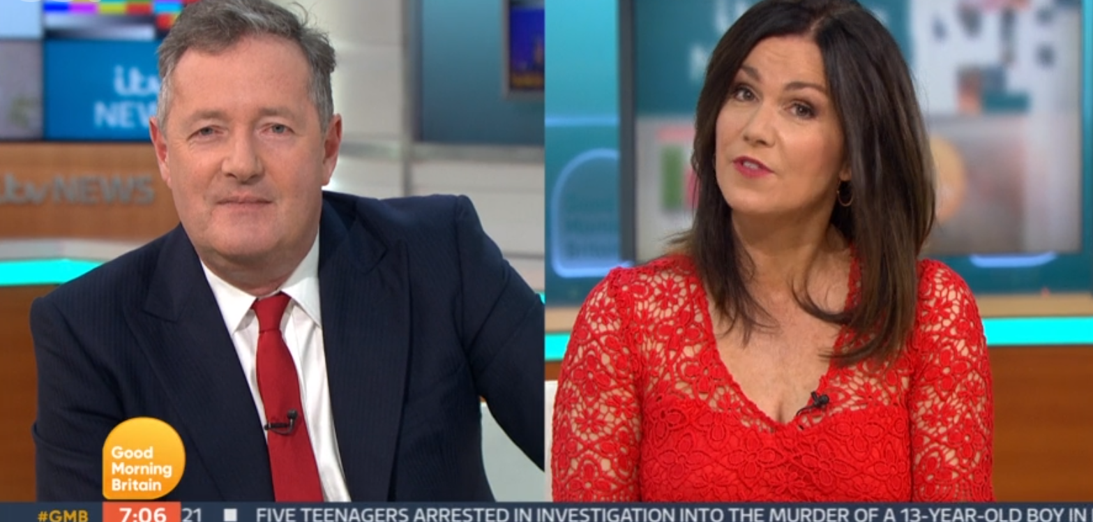 piers morgan and susanna reid on good morning britain