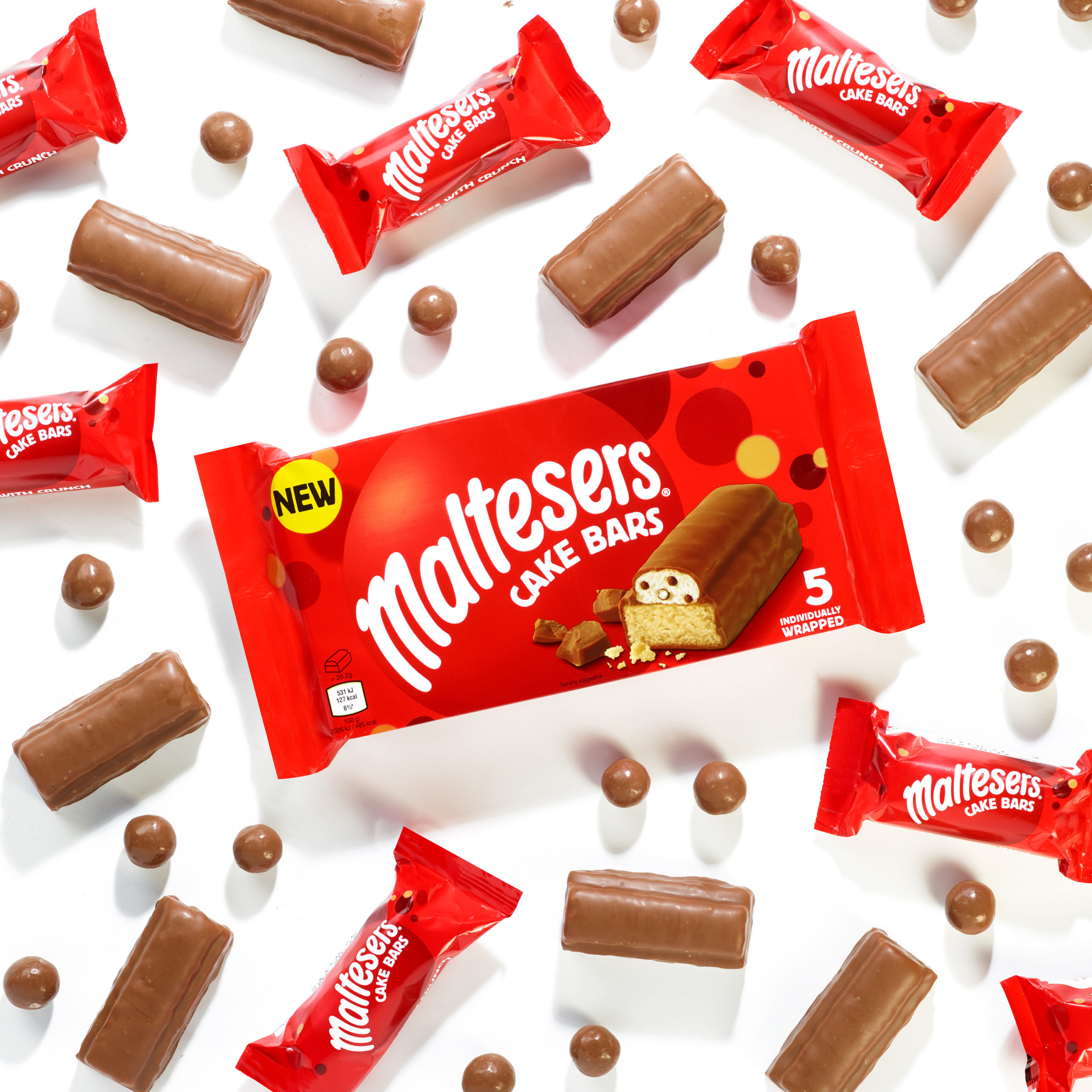 fun shot of new maltesers cake bars