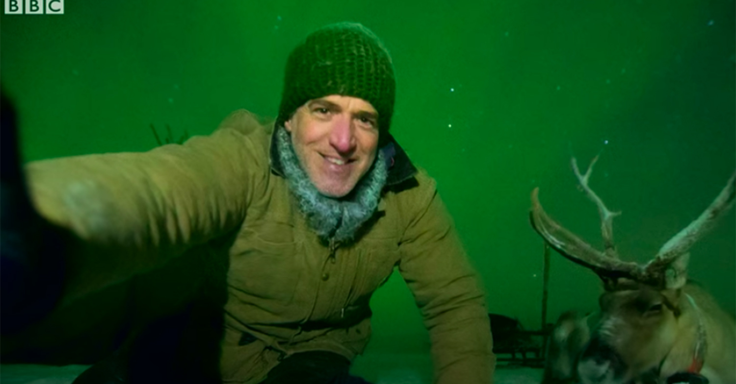 gordon with a reindeer bbc two