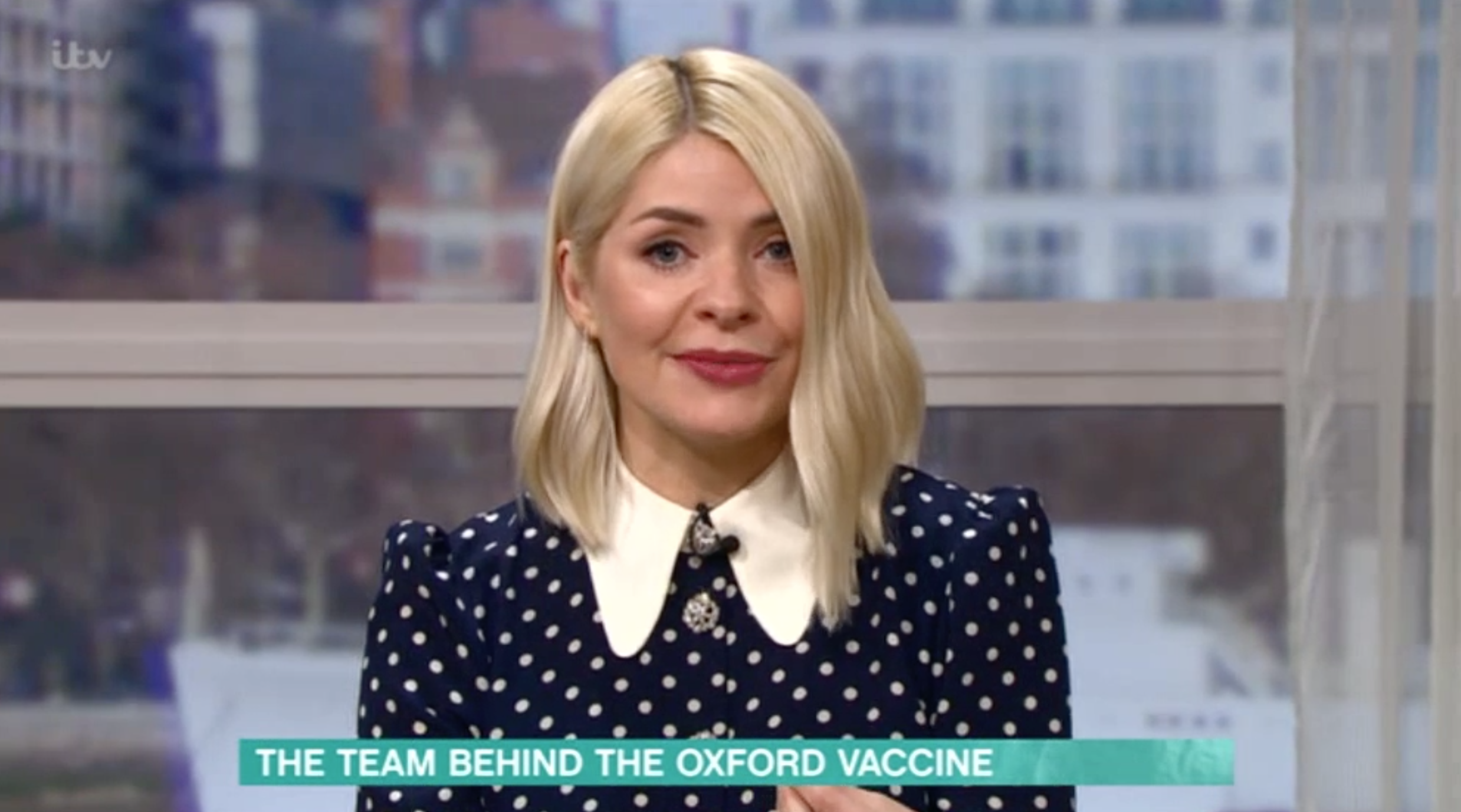 holly Willoughby on this morning