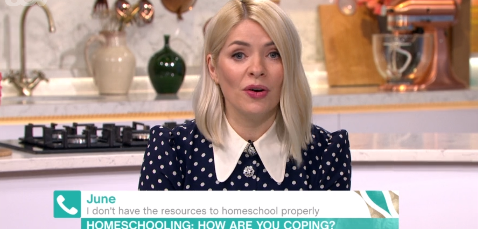 Holly Willoughby on This Morning