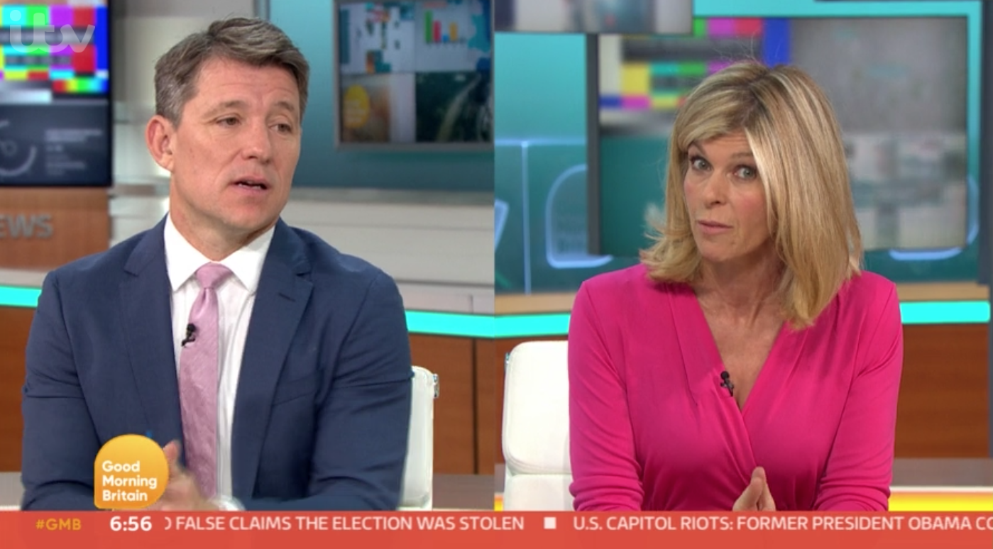 Kate Garrway says her children saw Derek for the first time since March over Christmas