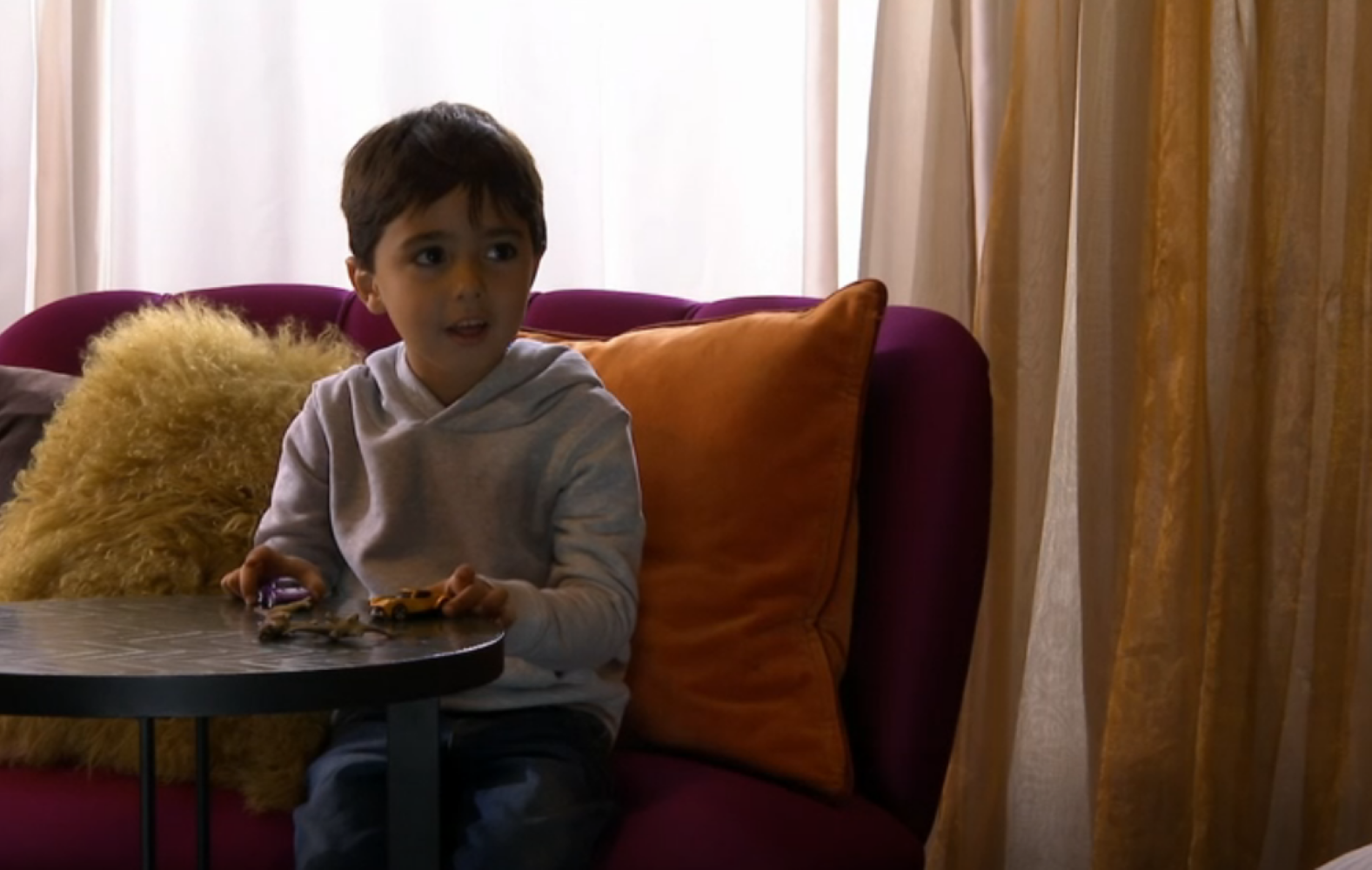 Kush is Arthur's biological dad. However Martin is also a father-figure to the little boy 