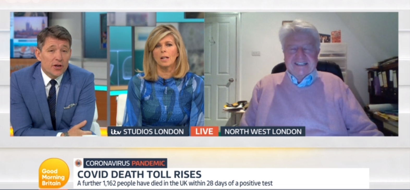 GMB Kate Garraway and Stanley Johnson