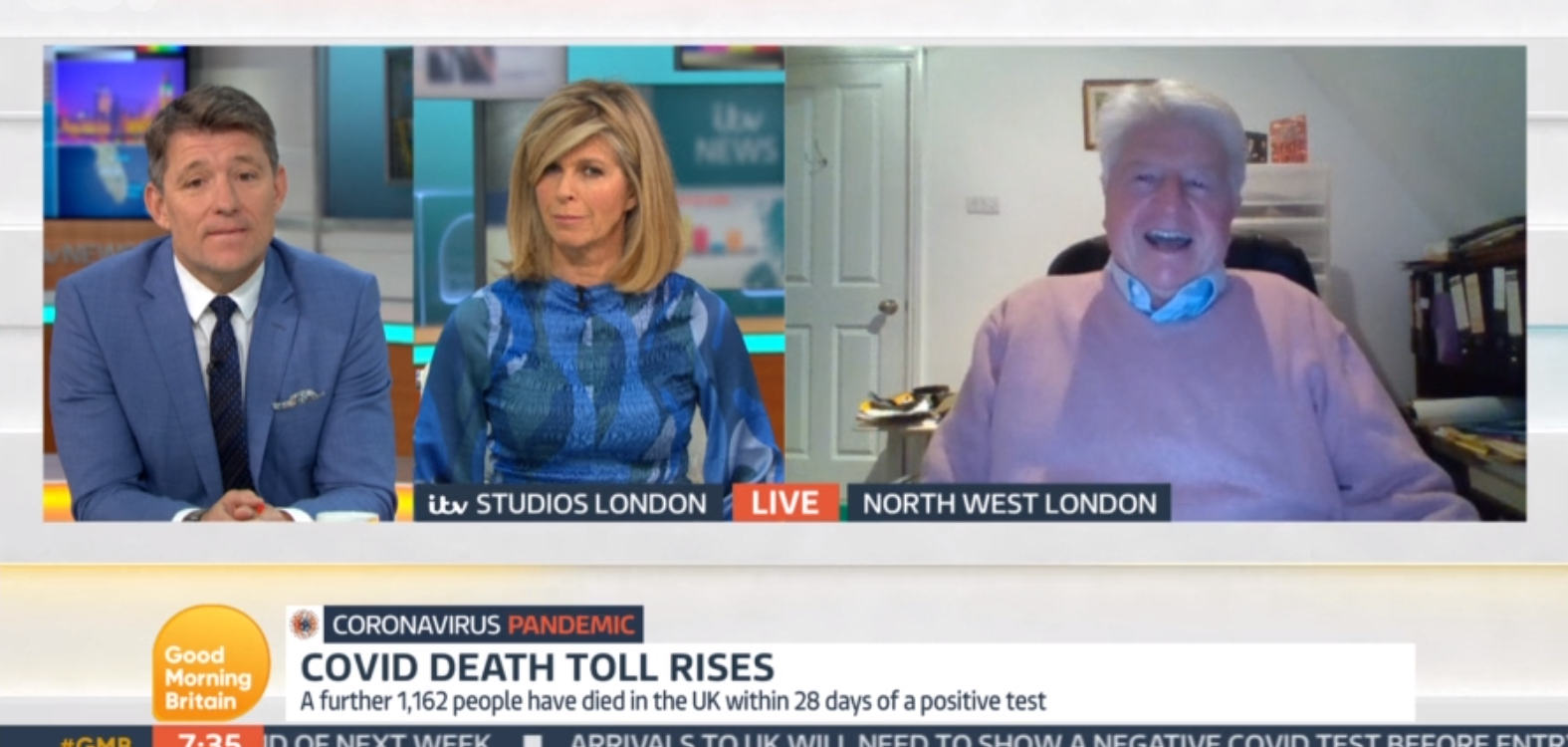 GMB Kate Garraway and Stanley Johnson