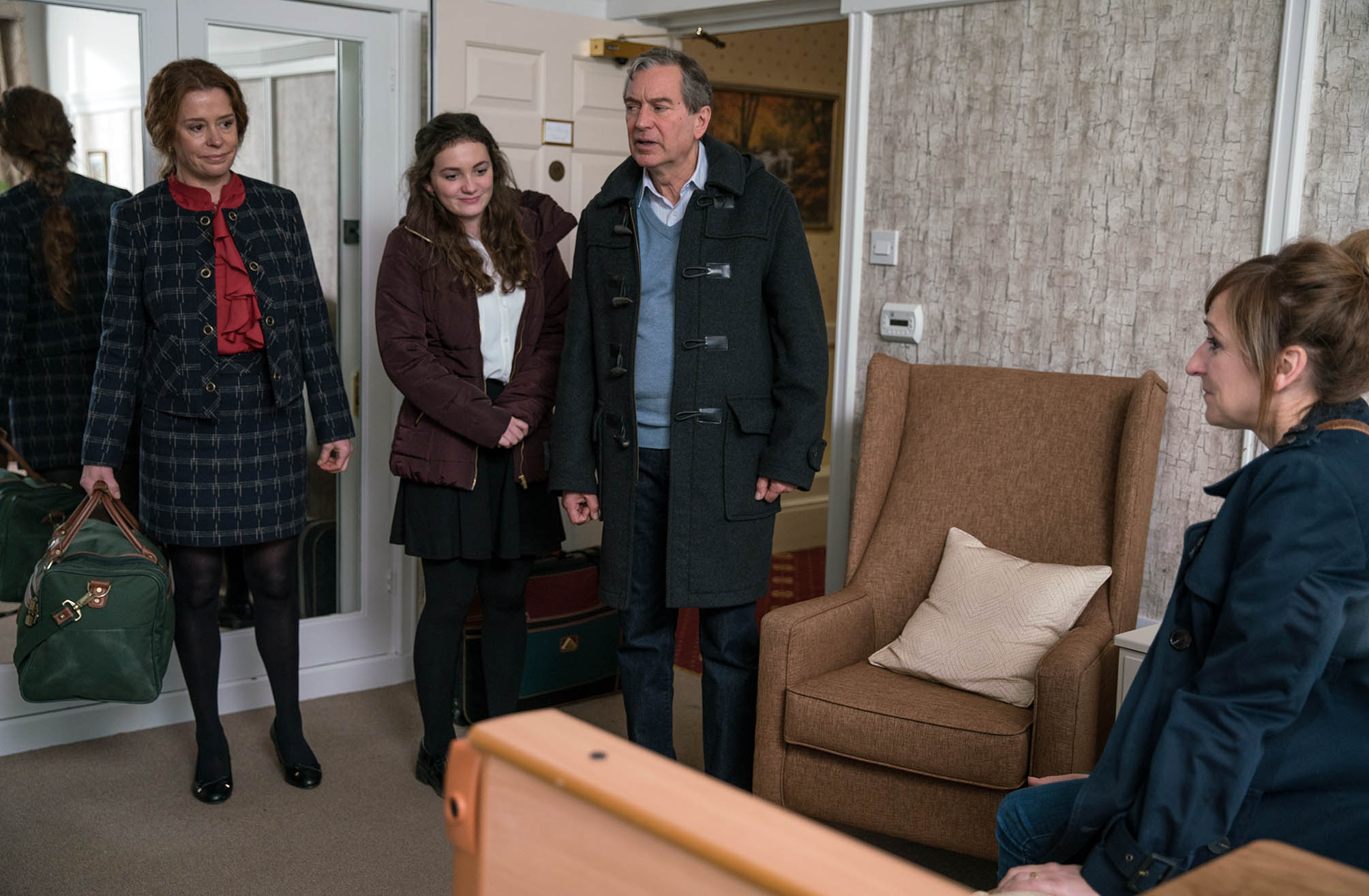 Ashley went to live in a care home. However he died not long later Emmerdale Coronation Street