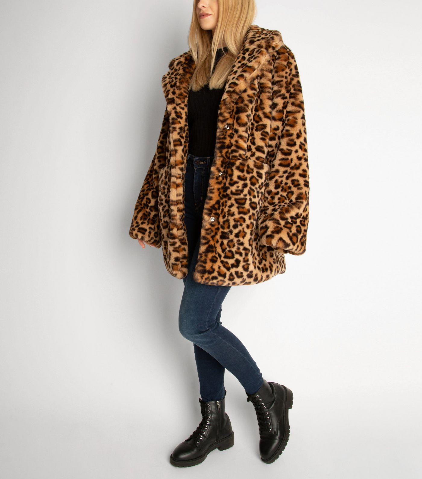 leopard print coat