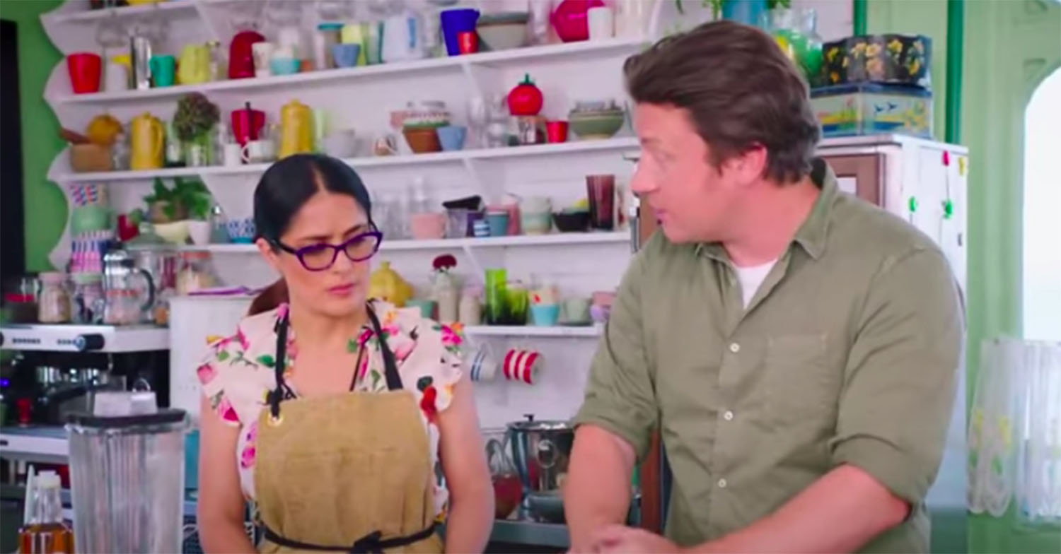 jamie oliver and salma hayek