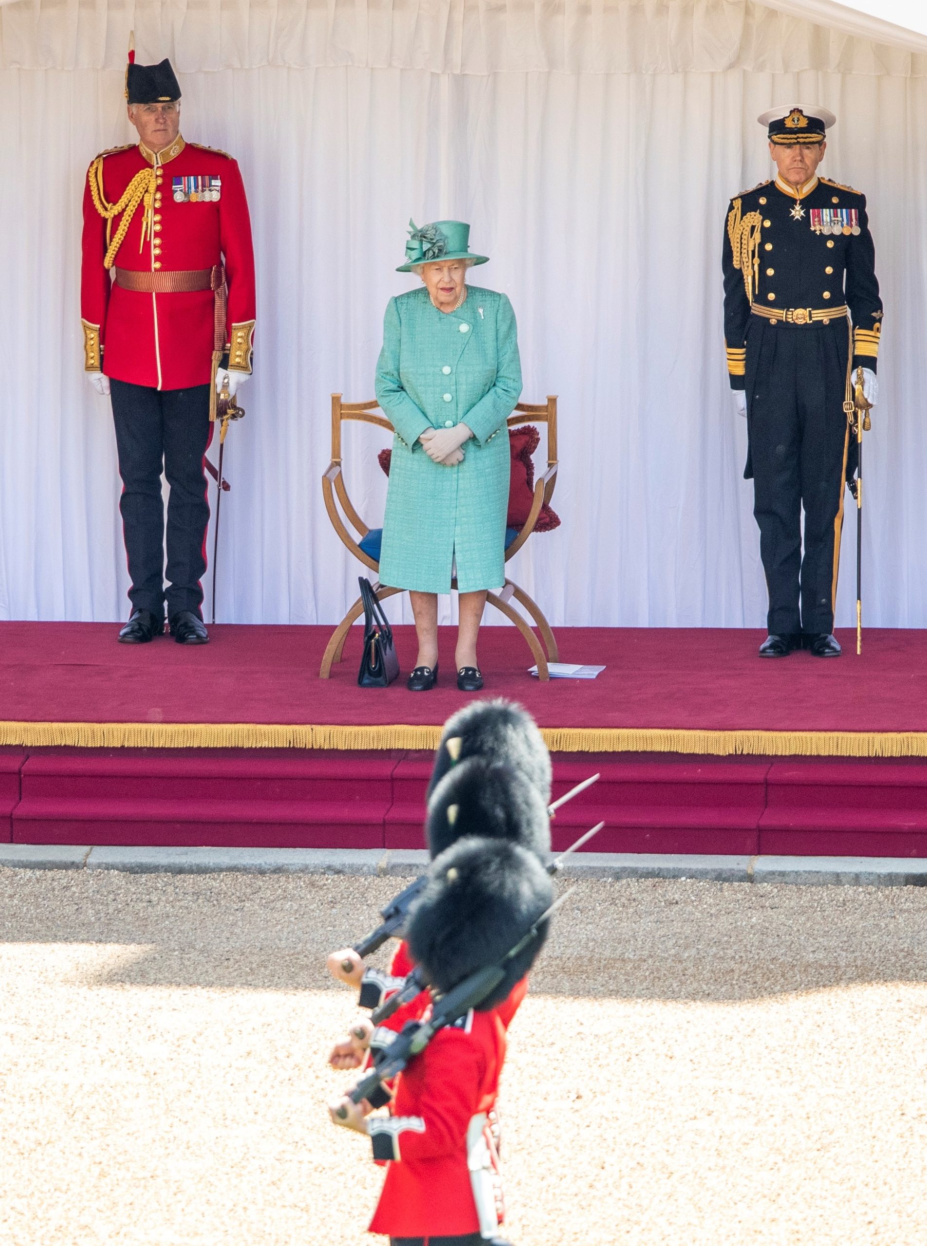 Queen trooping the colour