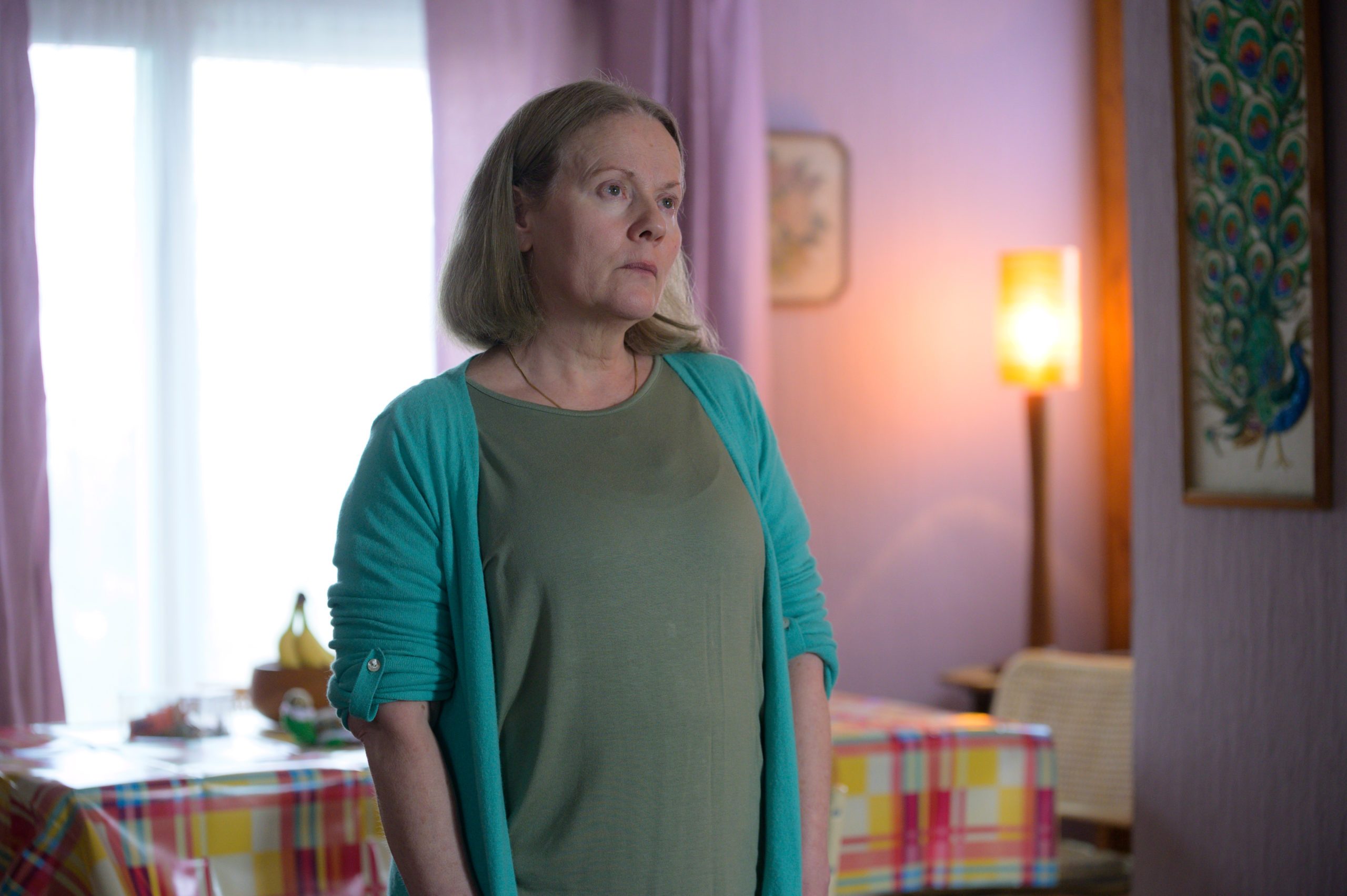 Caroline Berry portrays Pat Cooper in The Pembrokeshire Murders. But where is John Cooper's son now? (Credit: ITV1)