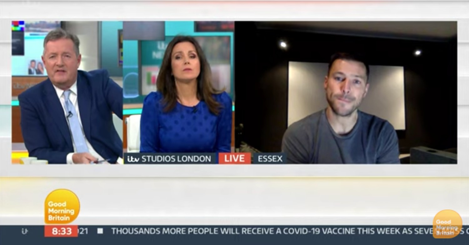 Mark Wright speaking about his dad on GMB