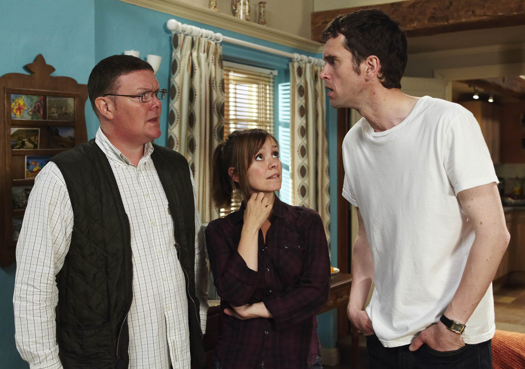 Rhona developed feelings for Paddy when she was with Marlon in Emmerdale 