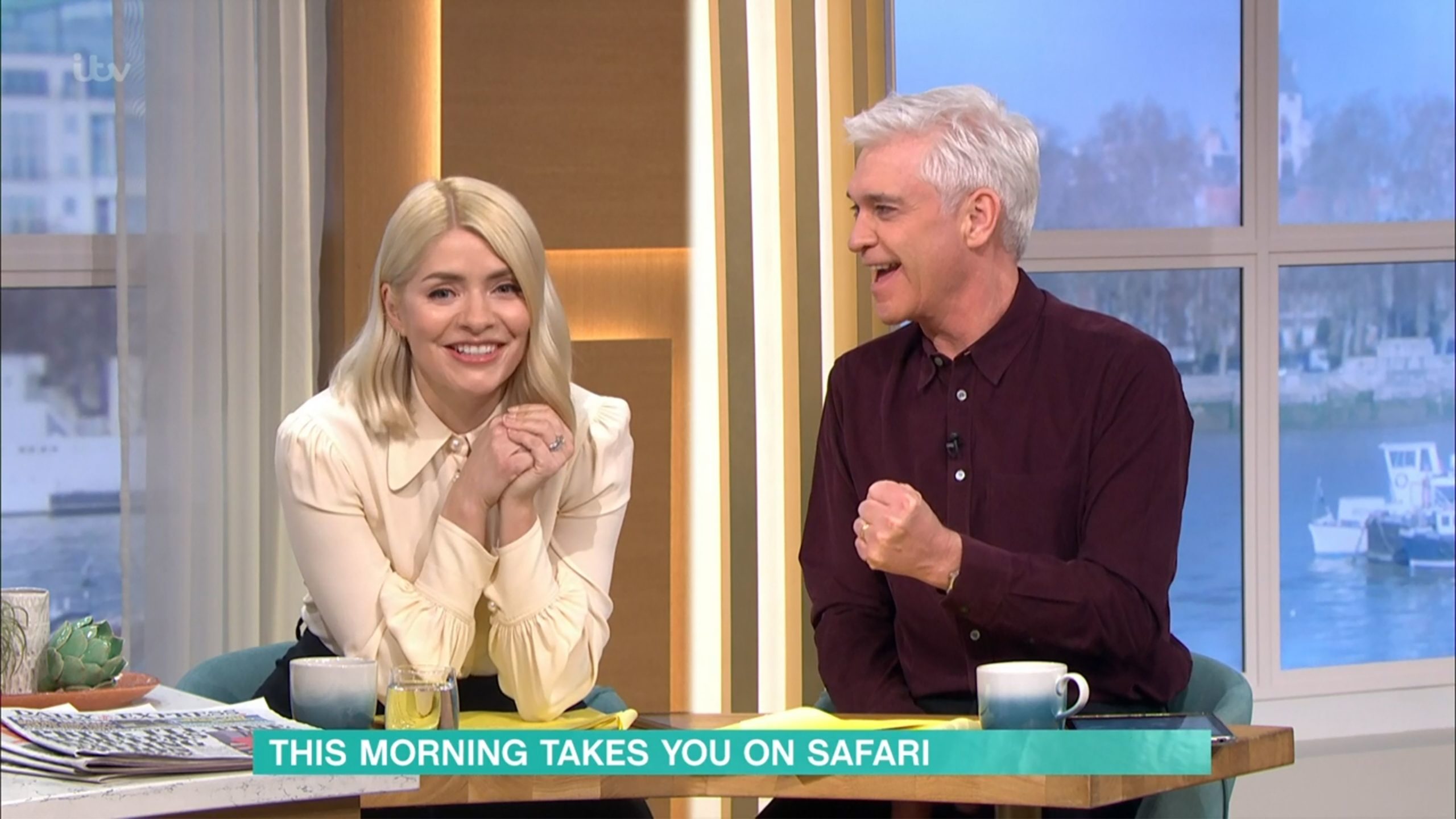 holly and Phil on this morning