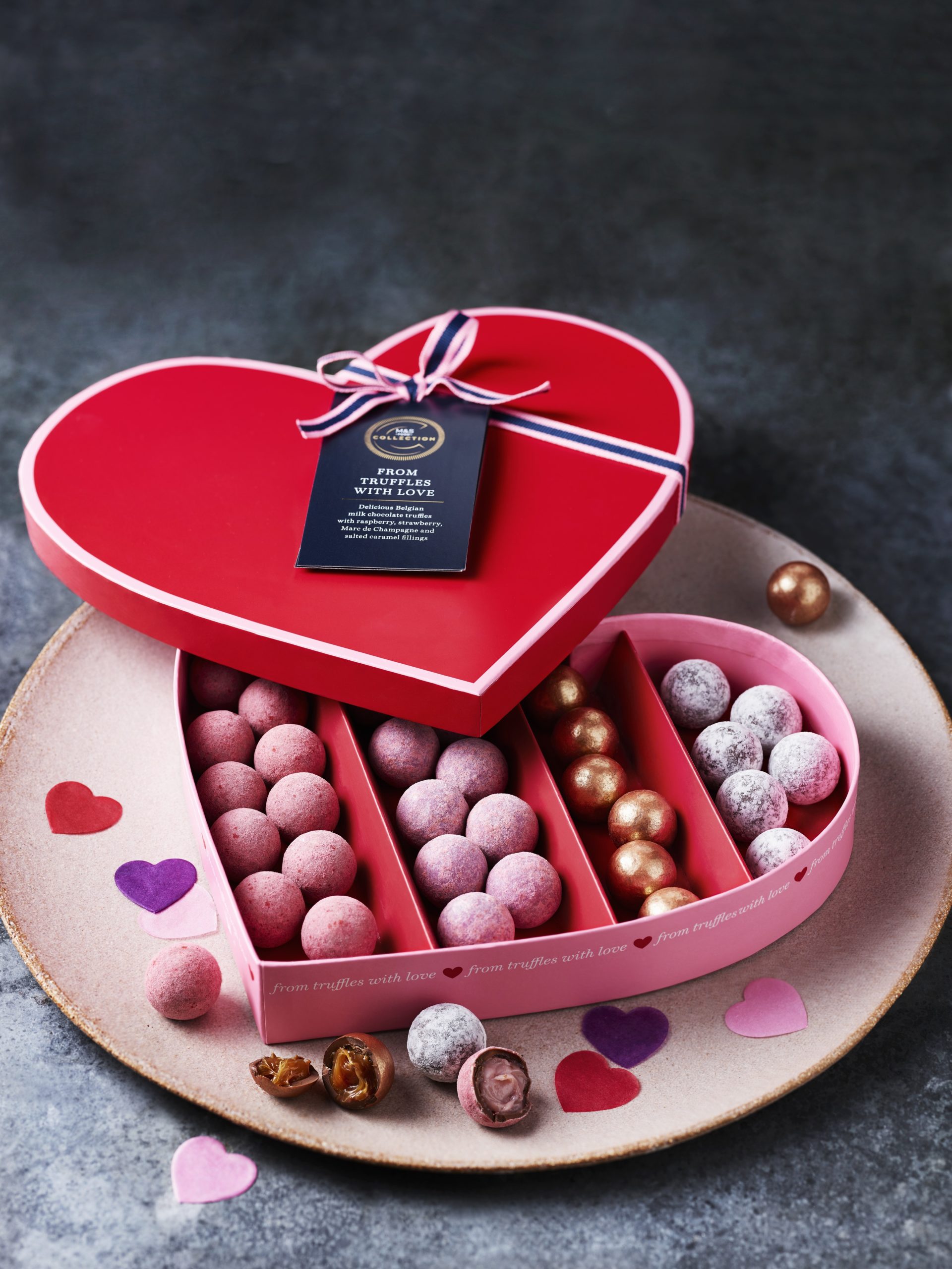 M&S pink valentine's chocolates