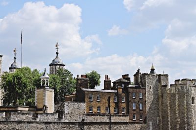 the tower of London in the sunshine