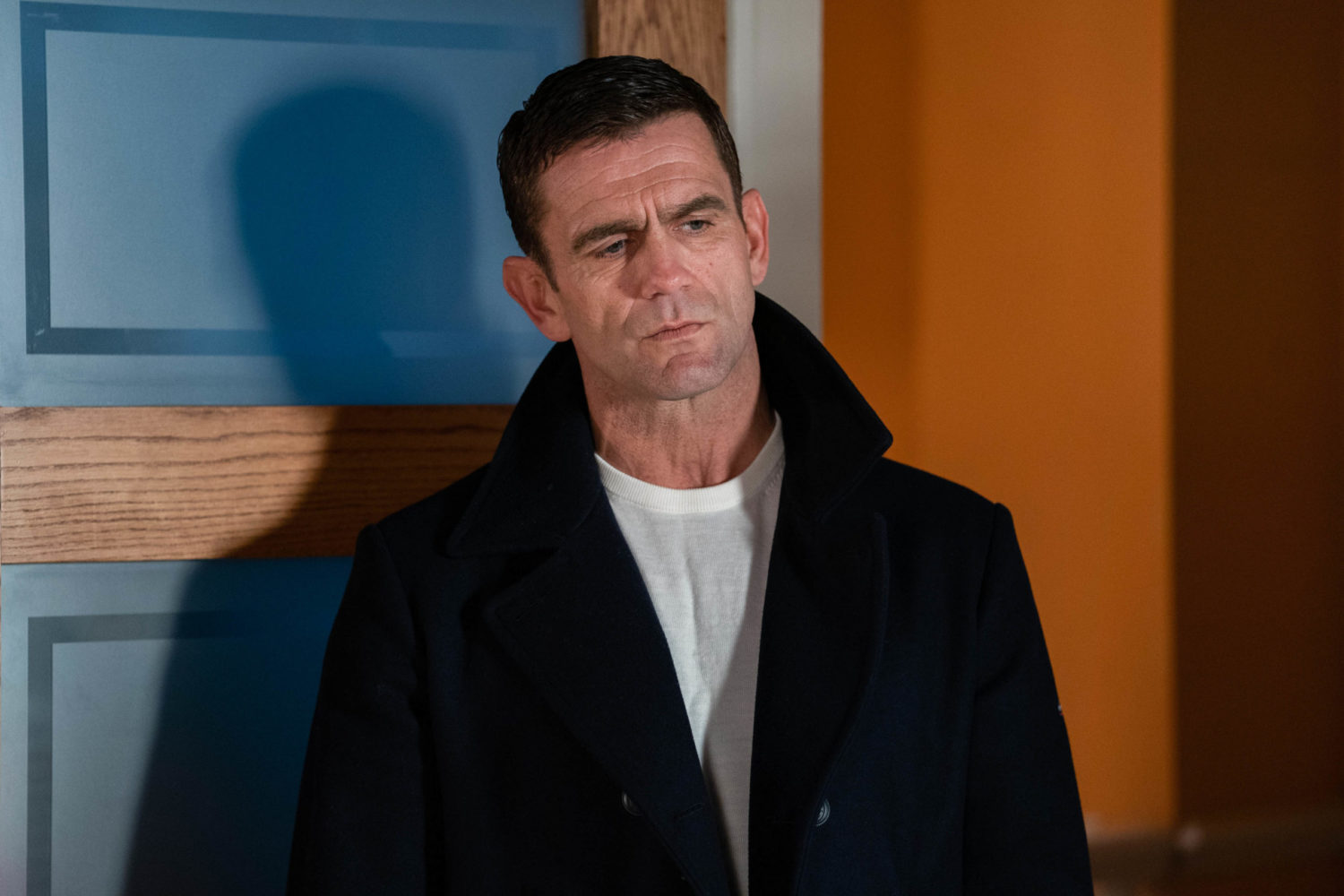 Jack Branning looks steely played by Scott Maslen cast of EastEnders 2021