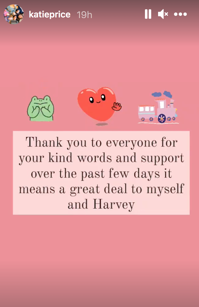 Katie price thanks fans