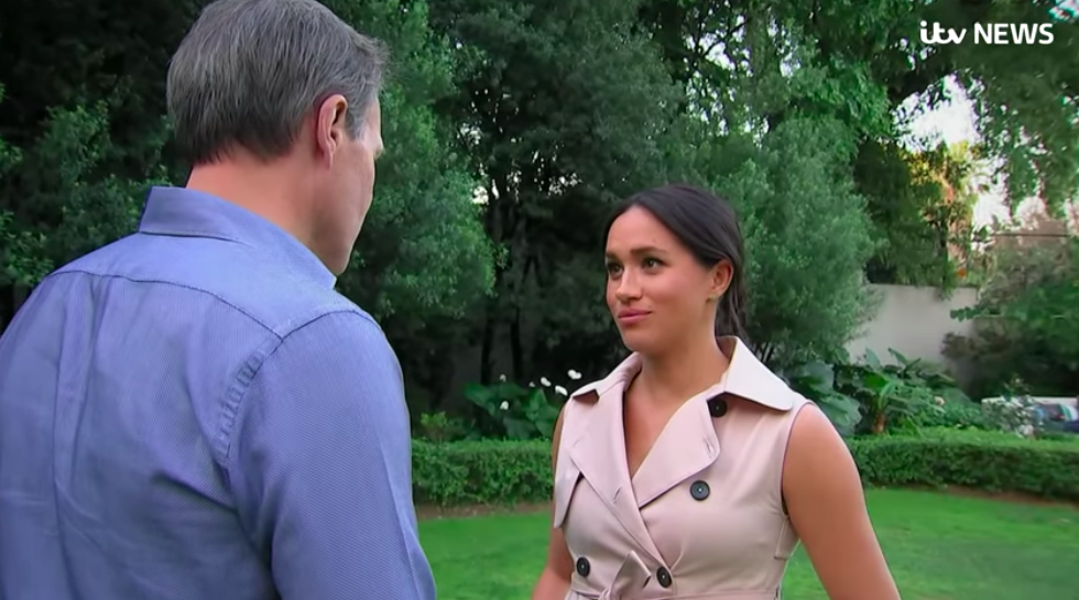 Tom bradby interviewing meghan markle