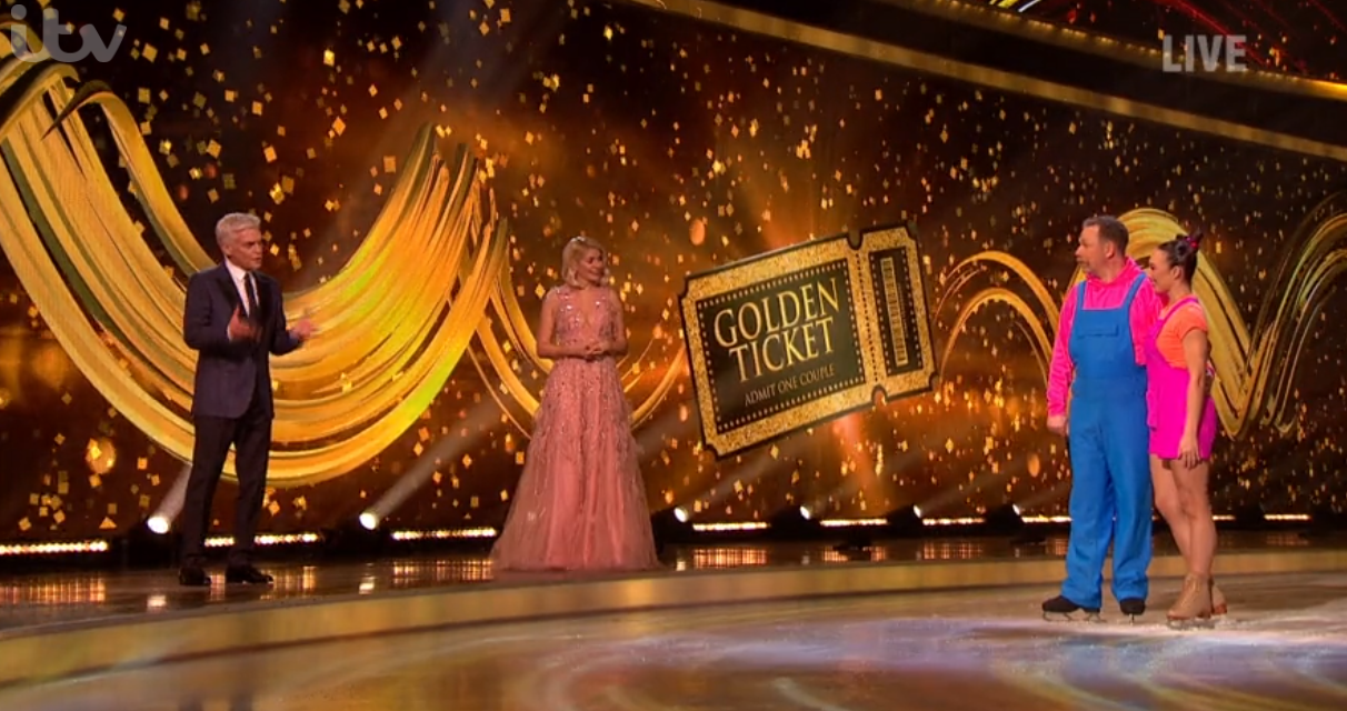 Rufus speaking to Holly and Phil on Dancing On Ice