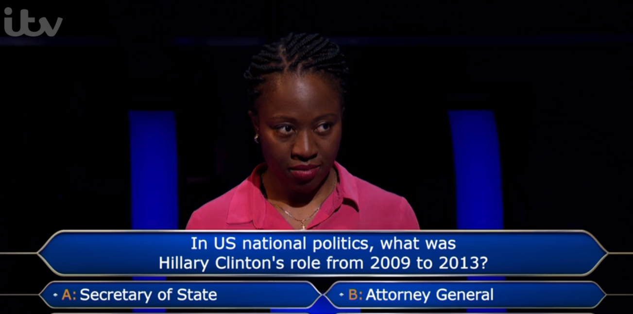 Who Wants To Be A Millionaire contestant Ronke